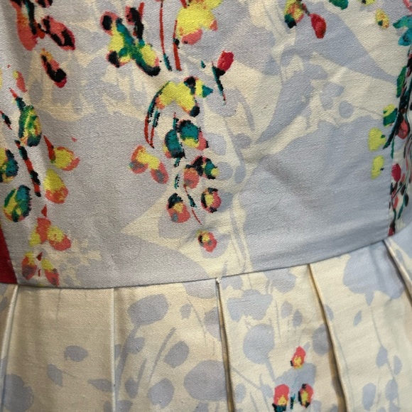 Luxology classic 50s style fit and flare midi abstract summer garden print - Picture 3 of 5